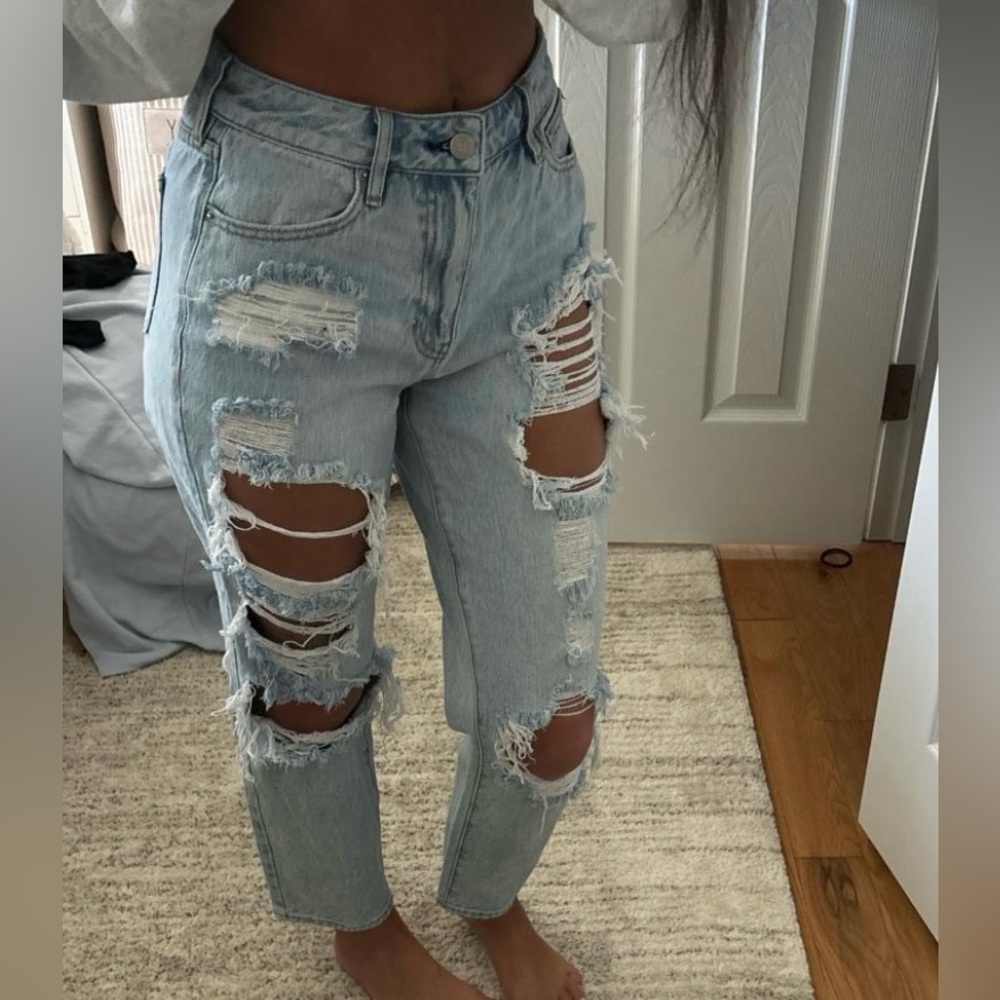 PacSun washed distressed jeans